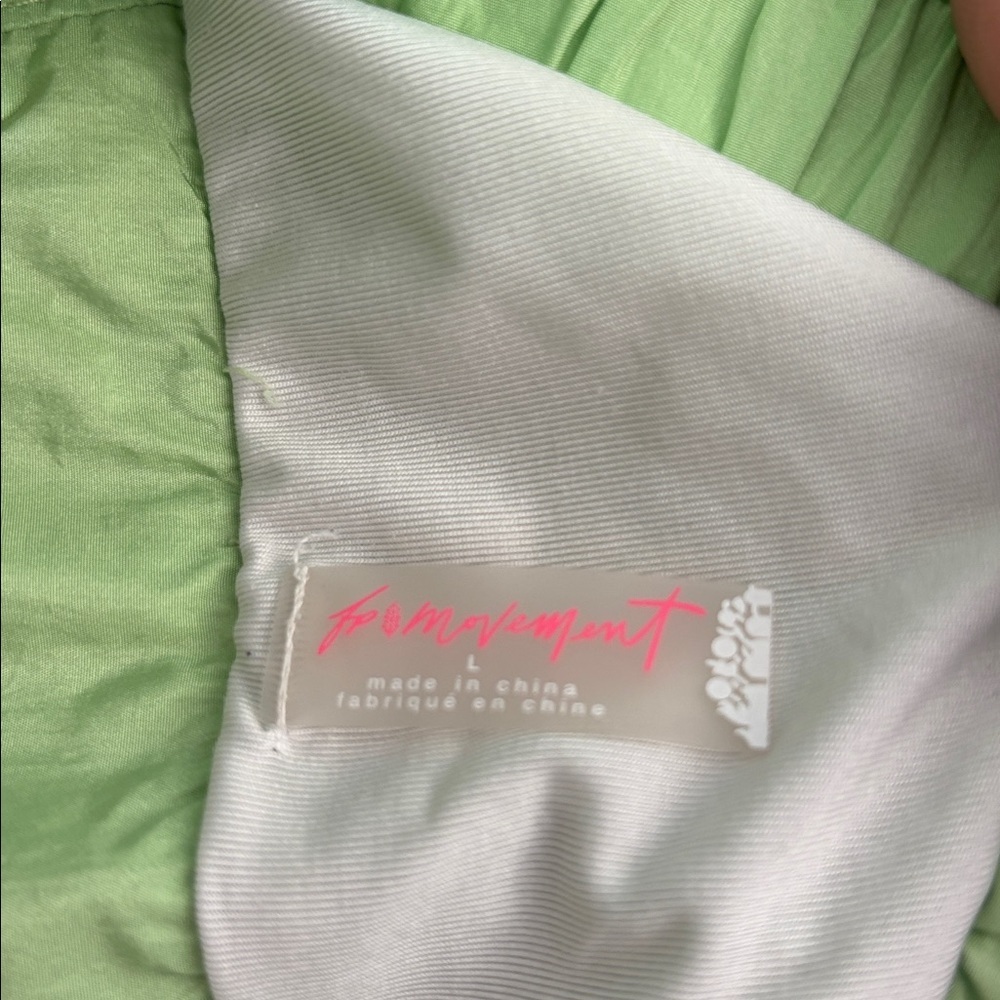 Free People FP Movement The Way Home Run Shorts in Neon Lime Green Size Large - Picture 6 of 6